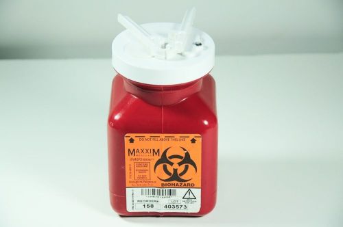 CASE OF 32 MAXXIM Medical SHARP CONTAINER REF # 158