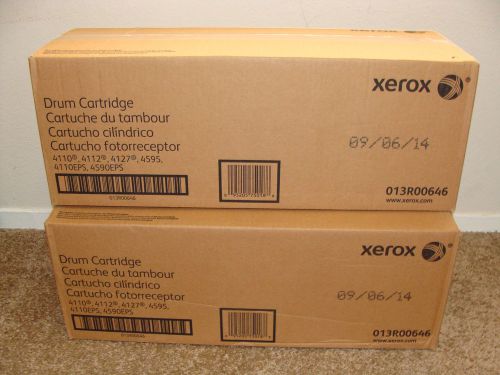 New Genuine Xerox 013R00646 Drum &amp; 008R13036 Waste Container - 4110, 4127, 4590