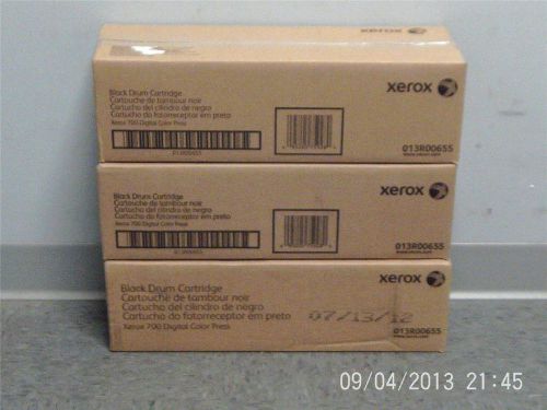 3 New Genuine Xerox 700 Digital Color Press Black Drum Cartridges