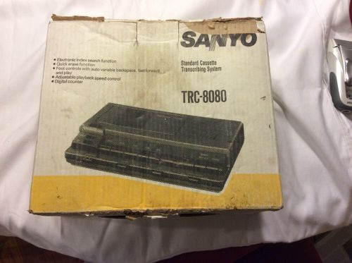 Brand New Sealed Sanyo TRC8080 Standard Cassette Transcriber Really Ugly Box