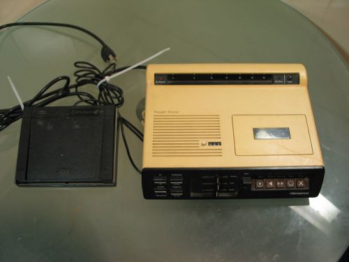 Dictaphone thought master 2800 dictation machine+pedal full size cassette look! for sale