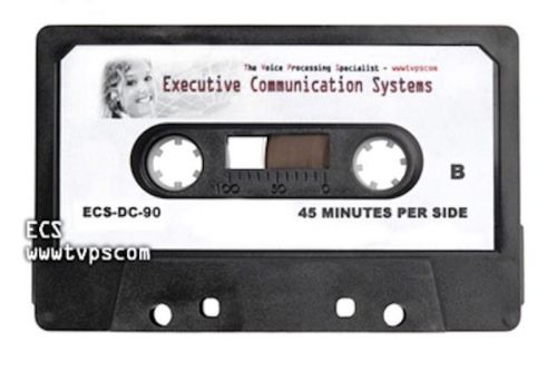 DC-90 90 mins Leaderless Standard Cassette Tapes, 10 Pk