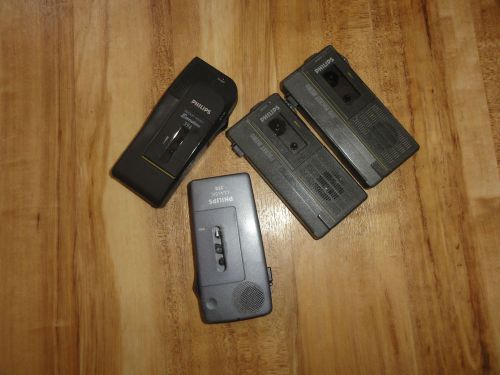 Philips Pocket Memo Voice Recorder x 4 SPARES REPAIR