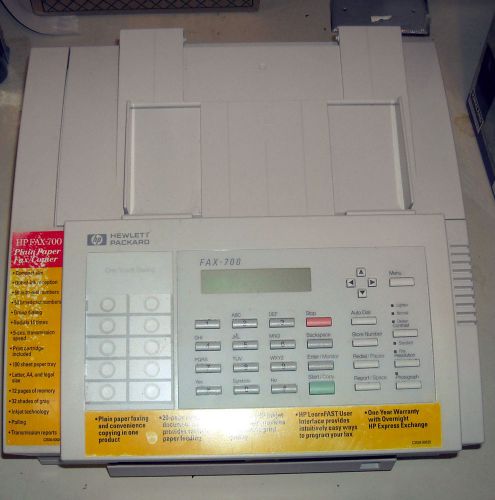 Hewlett Packard HP 700 Plain Paper Fax Copier Inkjet One Touch Dialing C3530A