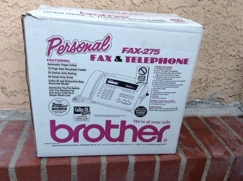 Brother FAX-275 Roll Paper Thermal Transfer Fax Machine - 9600 bps