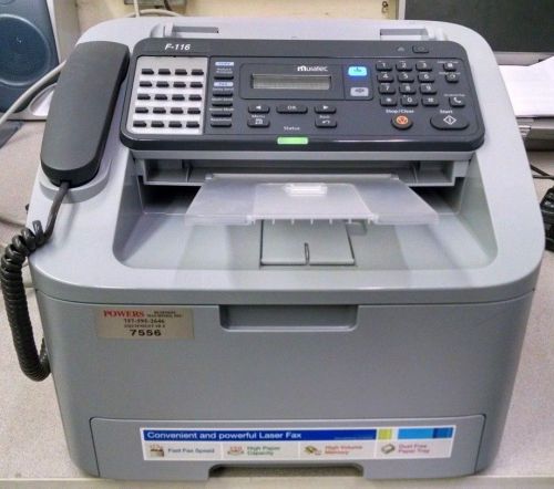 Muratec F-116 Fax/Copy Machine w/ 95% Toner/ USB/ Power Cord - 704 TPC