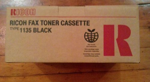 Ricoh fax toner cartridge NIB type 1135 Black