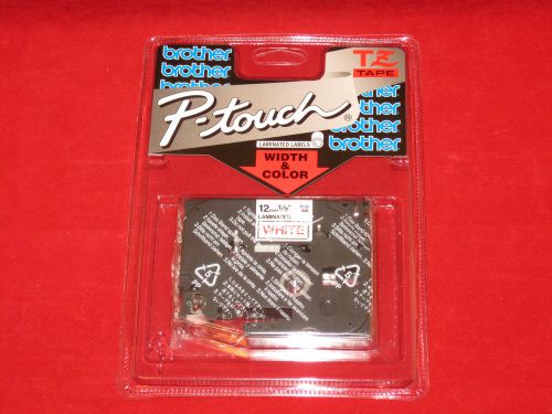 NEW Brother P Touch 1 Pack Red On White TZ-232 Laminated Tape Labels TZ232