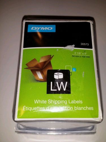 DYMO WHITE SHIPPING LABELS 30573, 2 1/8&#034; X 4&#034; * NEW IN PKG