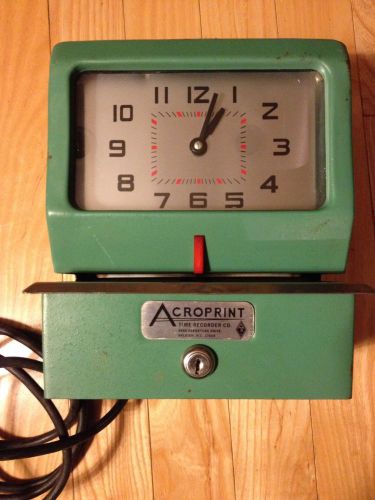 Heavy-Duty Acroprint Time Recorder 125RR4 Employee Payroll Time Clock