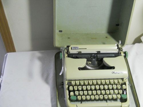 Vintage portable olympia werke ag wilhelmshaven typewriter western germany for sale