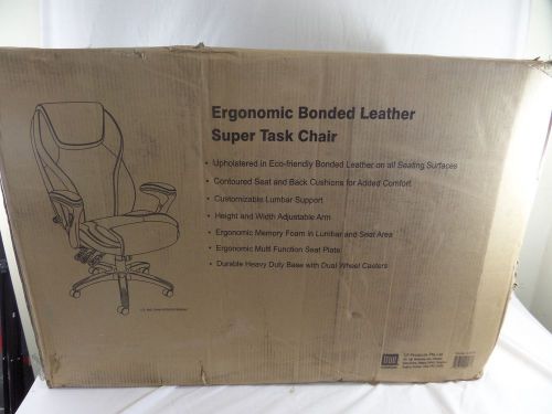 New Serta at Home Ergonomic Bonded Leather Super Executive Task Office Chair