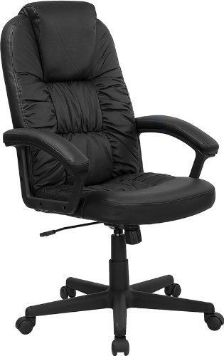 Flash High Back Black Leather Executive Swivel Office Chair Furniture New