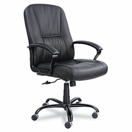 Safco Serenity Big &amp; Tall High-Back Chair, Black Leather (SAF3500BL)