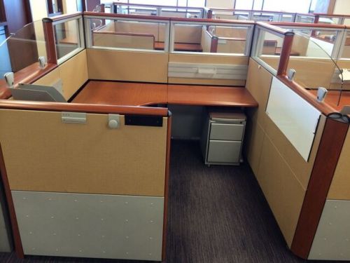 Inscape cubicles featuring glass panels for sale