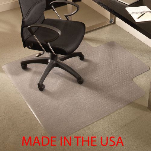 Tenex chair mat heavy duty 45&#034; x 53&#034; clear edge gripper back for carpets for sale