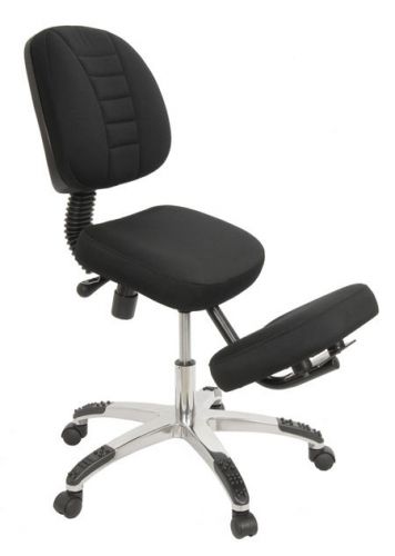 Black memory a foam swivel kneeling office chair with high back for sale