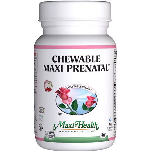 NEW Maxi Health Kosher Vitamins- Maxi Prenatal - Chewable - 90 ct