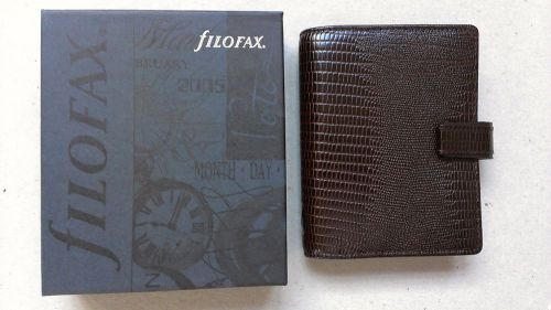 Filofax Pocket Luxe in Dark Brown