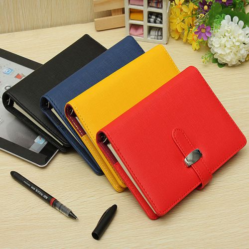 1Pc Portable Personal Meeting Office Leather Filofax Diary Calendar Notebook