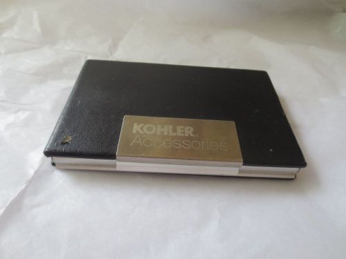 Metal and Artificial Leather Business Name ID Card Holder