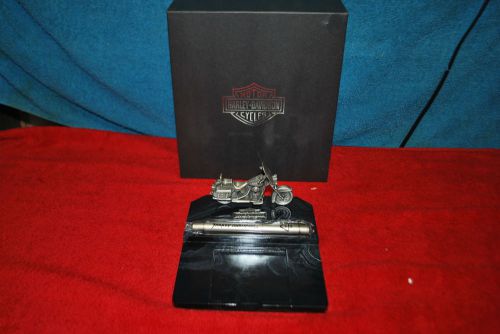 NIB HARLEY DAVIDSON DESK SET WITH PEN