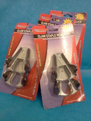 LOT of 8 Staple Removers  Claw style   New &amp; Sealed-- FREE SHIPPING