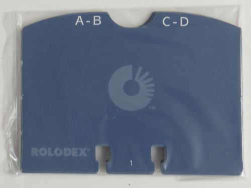 Blue 3&#034;x 4&#034; Rolodex A-Z Tab Cards Index File Guides NEW