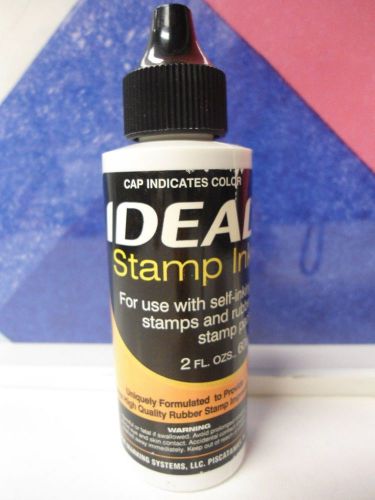 IDEAAL STAMP INK 2.0 OZ BLACK COLOR NEW