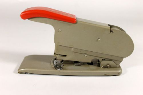 Vtg 30s 40s BATES Model C Brass Wire Feed Stapler  ~ Spool 1/2 Full!