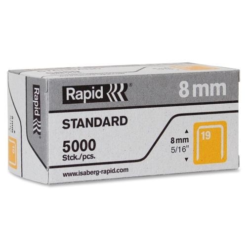Rapid r23 no.19 fine wire 5/16&#034; staples - 0.31&#034; leg - 0.50&#034; crown - 5000/box for sale
