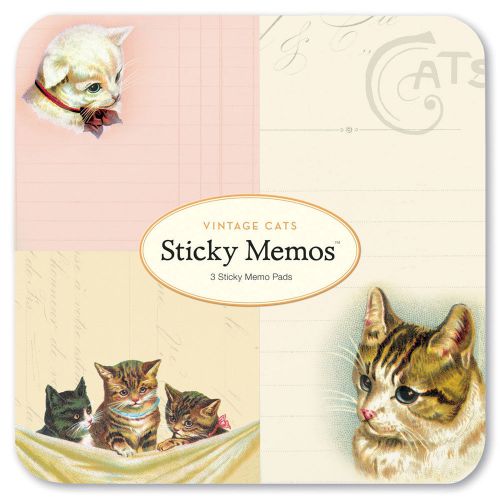 Cavallini &amp; Co. Vintage Cats Sticky Memos