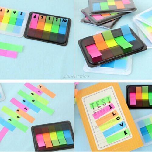 PET Post It Bookmark Colorful Sticker Point It Marker Memo Flags Sticky Notes