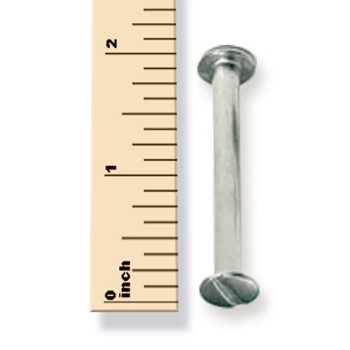Charles leonard aluminum chicago screw posts, 1.75 inch length, pack of 50 for sale