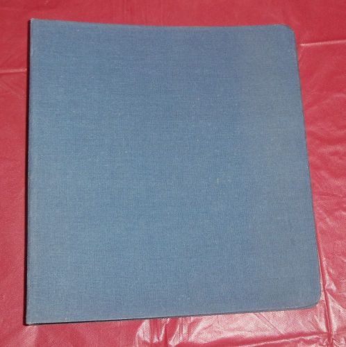 Vtg MEAD Blue Fabric Canvas Cloth Covered 3 Ring Binder 10 3/4&#034; x 11.5&#034;  x2 1/4&#034;