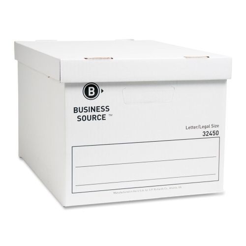 Business Source Storage Box - Medium Duty -10&#034;Hx12&#034;Wx15&#034;D -12/CARTON - BSN32450