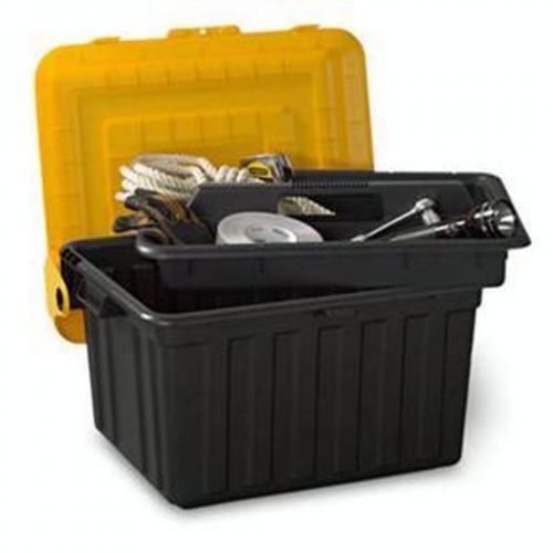 Tote Locker with Tray Storage &amp; Organization 0441BKYL.02