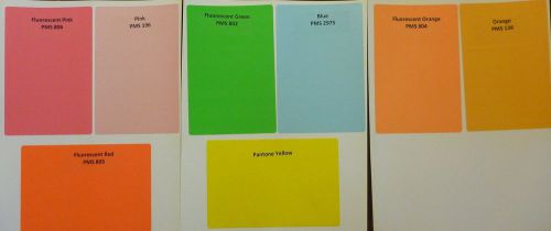 4 rolls 4x4 Thermal Transfer Labels Orange, Green, Blue, Yellow, Red, Pink