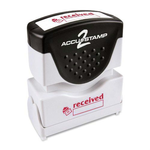 Accustamp2 Shutter Stamp with Microban, Red, RECEIVED, 1 5/8 x 1/2