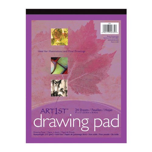 Pacon Corporation Art1st Drawing Pad 9x12 24 Sht Wht Set of 4