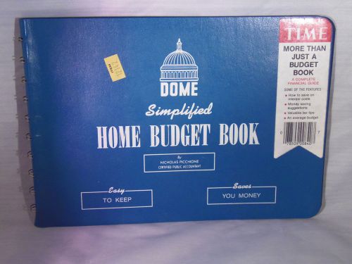 Vintage Simplified Home Budget Book