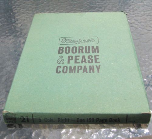 BOORUM &amp; PEASE NO.21 COLUMNAR BOOK 150 PAGES NEW