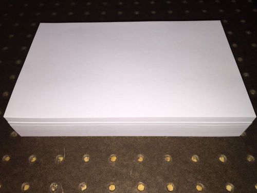 1 OVER SIZED White Blank Scratch Best Price On Ebay!  375 Sheets! 5 1/4 X 8.5