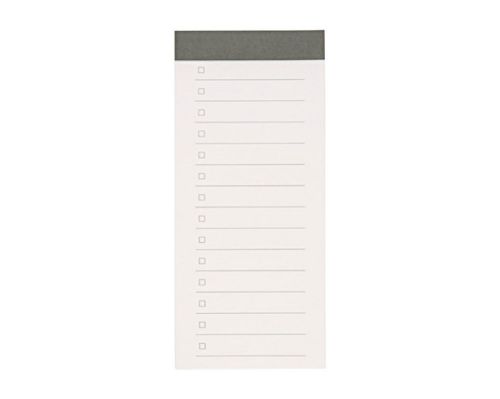 MUJI Palm-sized portable memo note check list 82x185mm made in Japan