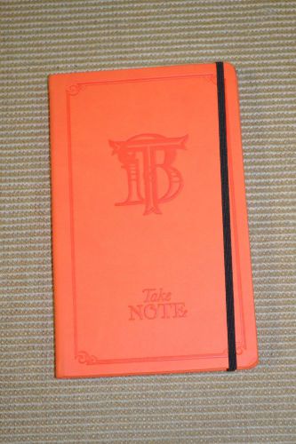 TED BAKER LONDON &#034;THE NOTE&#034; ATOMIC ORANGE JOURNAL NOTEBOOK