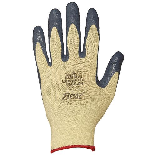 Cut Resistant Gloves, Gray/Yellow, L, PR 4560-09