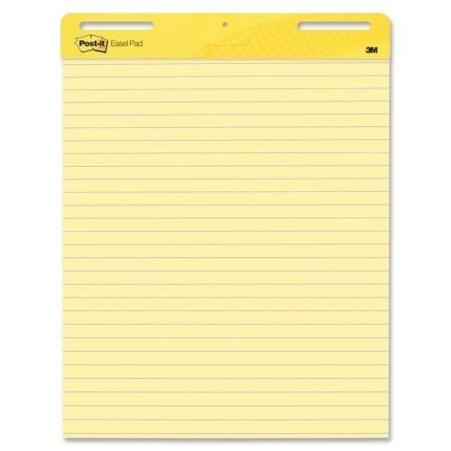3M 561 Easel Pad Self-stick Lined 30 Sheets 25inx30in 2/CT Yellow