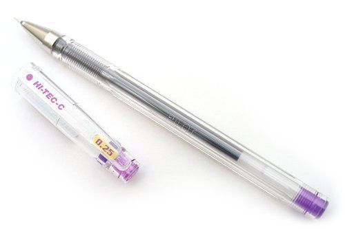 Pilot Hi-Tec-C Gel Ink Pen - 0.25 mm - Basic Colors - Violet
