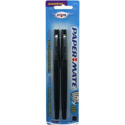 Paper Mate Flair-Tip Guard Pen, Black Ink, 2-Ct. (3 Pack)