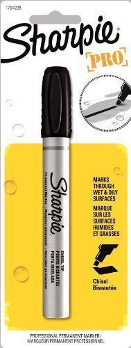 Sharpie pro chisel tip marker - chisel marker point style - black (san1794228) for sale